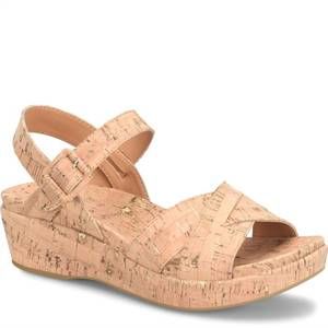 NEW KORK-EASE women myrna sandal in gold cork